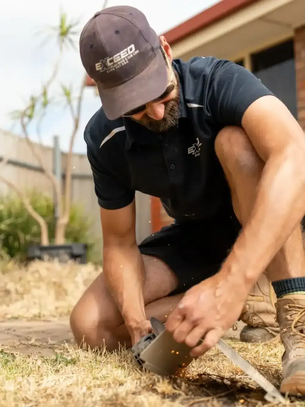 A Mawson Lakes plumber at work on a job